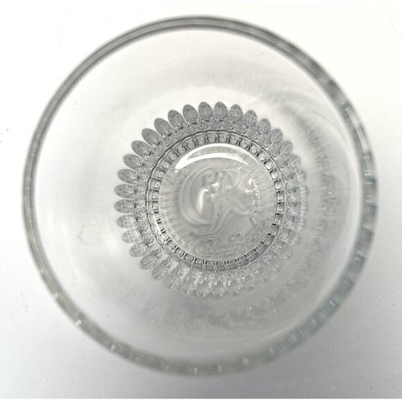 1x CROWN ROYAL 3.5" Clear Branded Lowball Rocks Etched Whisky GLASS Barware EUC - Picture 3 of 4